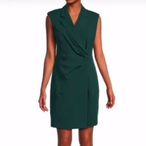 Calvin Klein Emerald Green Sheath Mini Dress